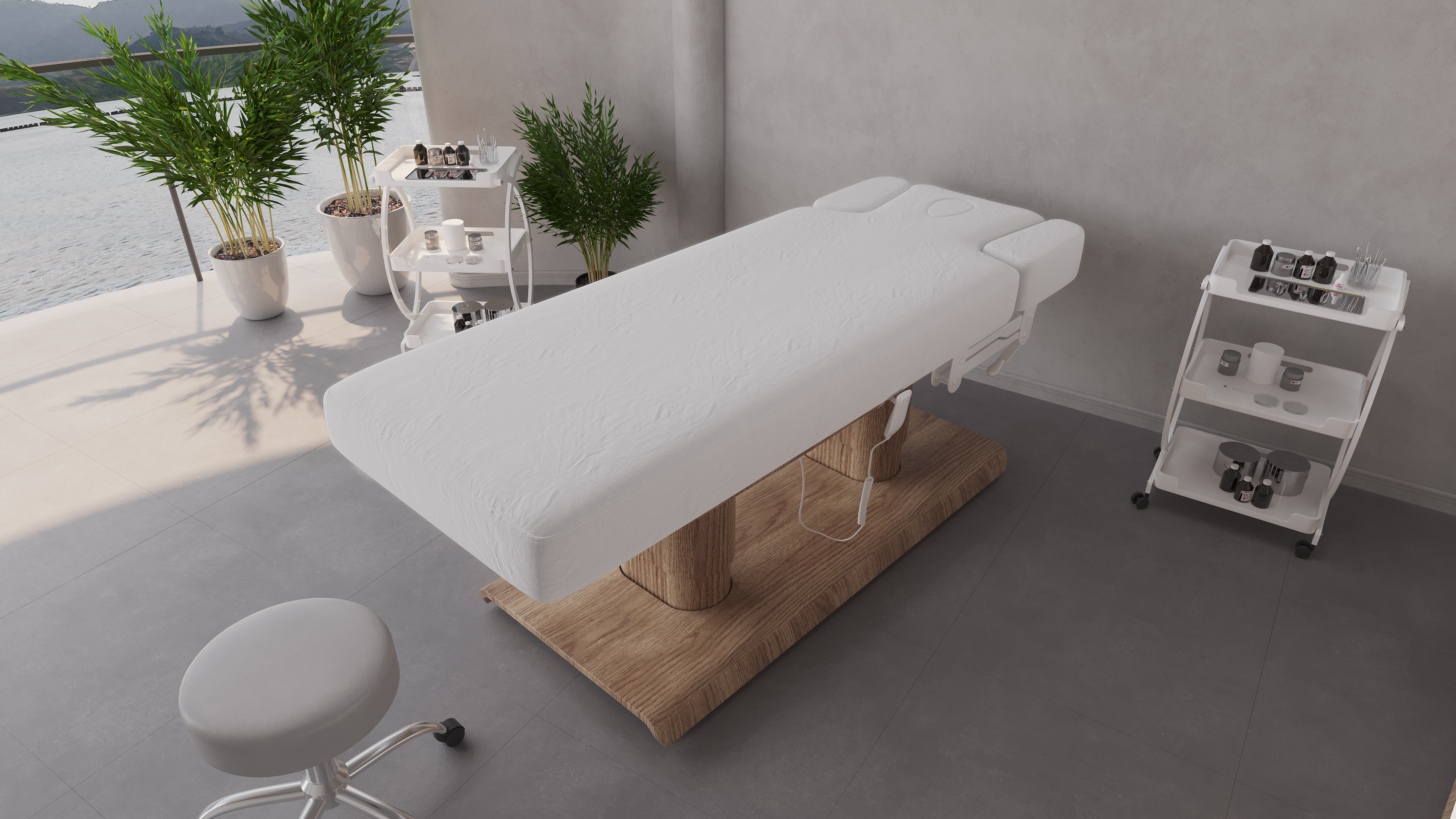 dongpin Z062F spa table bed in villa view 2.jpg
