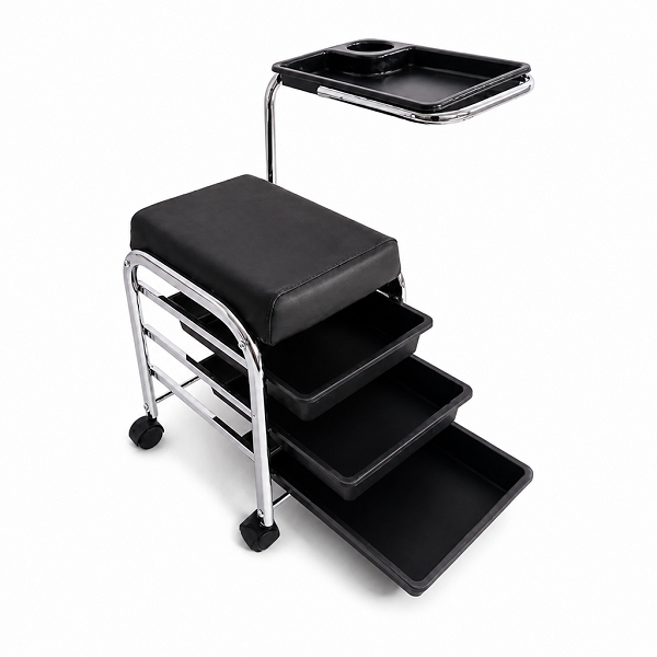 by-031-pedicure-tool-cart-open-trays-black