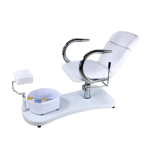 White Hydraulic Pedicure Chair-3