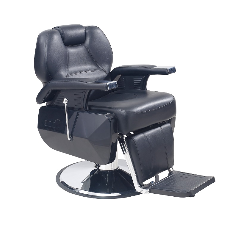 8613 Professional Hydraulic Barber Chair with Reclining Backrest