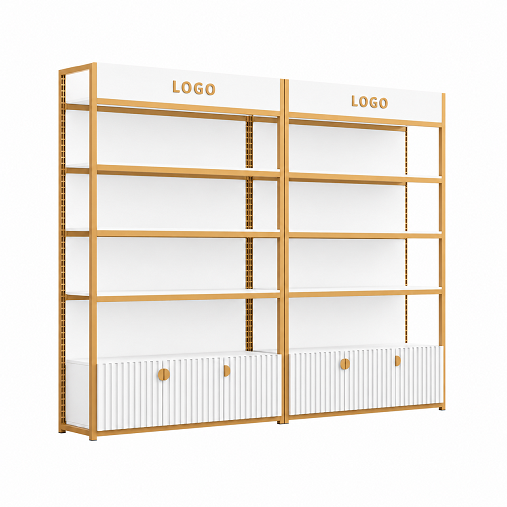 GY-030 Adjustable 3-Door Salon Display Shelf