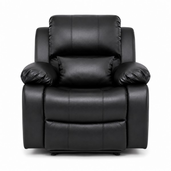 dongpin-black-leather-manicure-recliner-chair-front