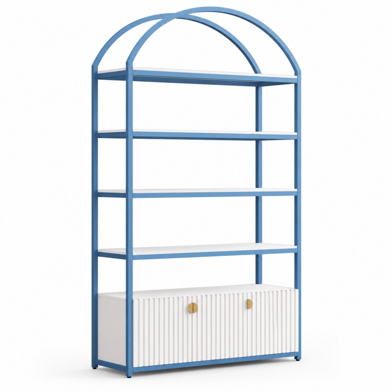 dongpin-gy-040-blue-frame-white-board-display-shelf-single-cabinet