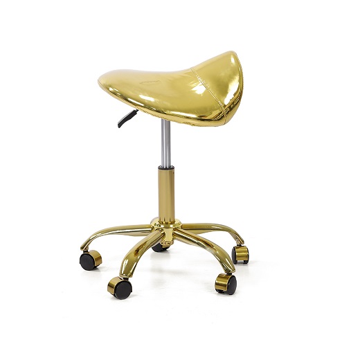 9809 Saddle gold salon chair