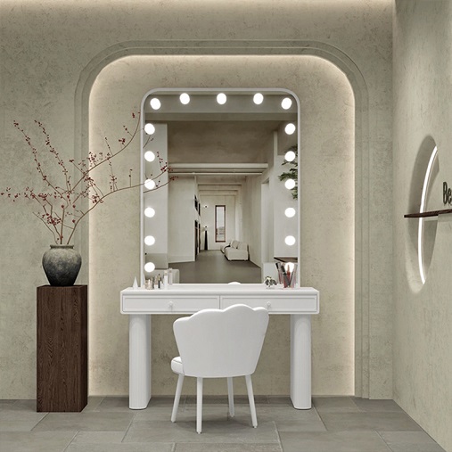 Makeup Table with Mirror LED