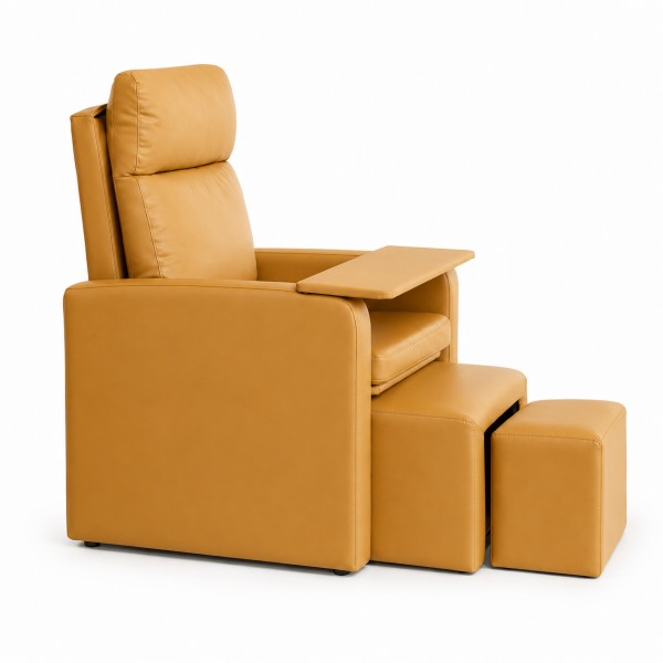 rx-8669-orange-manicure-pedicure-sofa-chair-side-view-white-background