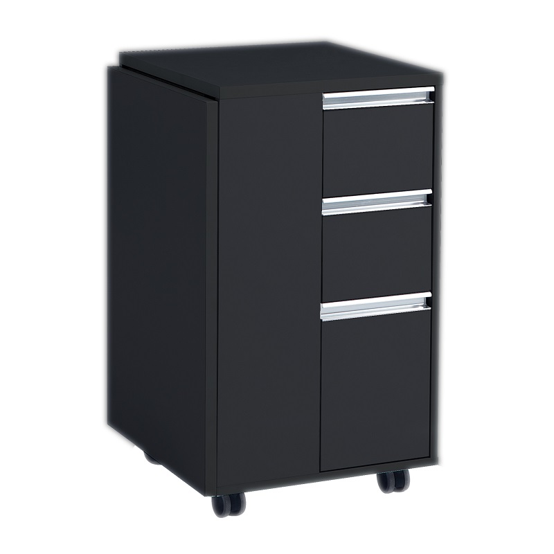 dp-3802-manicure-table-black-rolling-cabinet-front