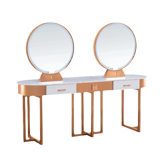 MH-H701 Gold Stainless Double Styling Station-2