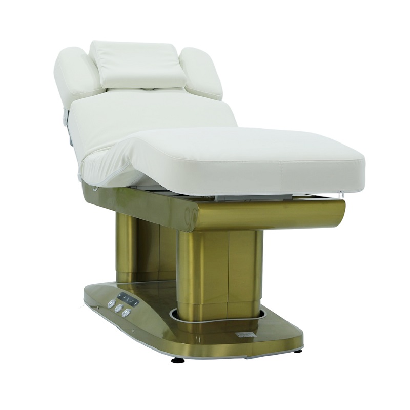 z162f-s1p-electric-spa-bed-white-upholstery-front-angle-01