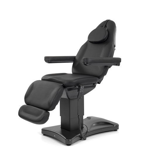 L236 Black facial treatment bed with electric lift