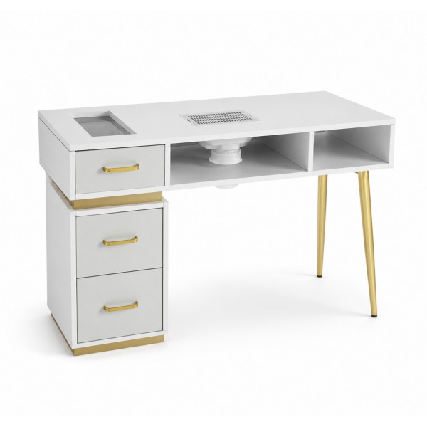 BY-151 Manicure Table with Dust Collection Storage