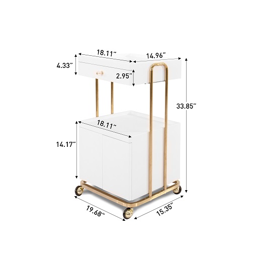 OY-006 Salon rolling cart-5