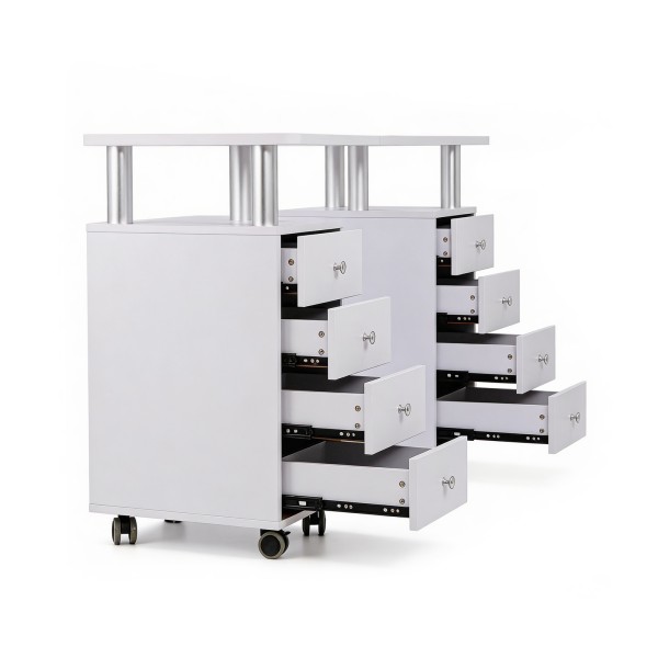 DP-3425C manicure table with open drawers