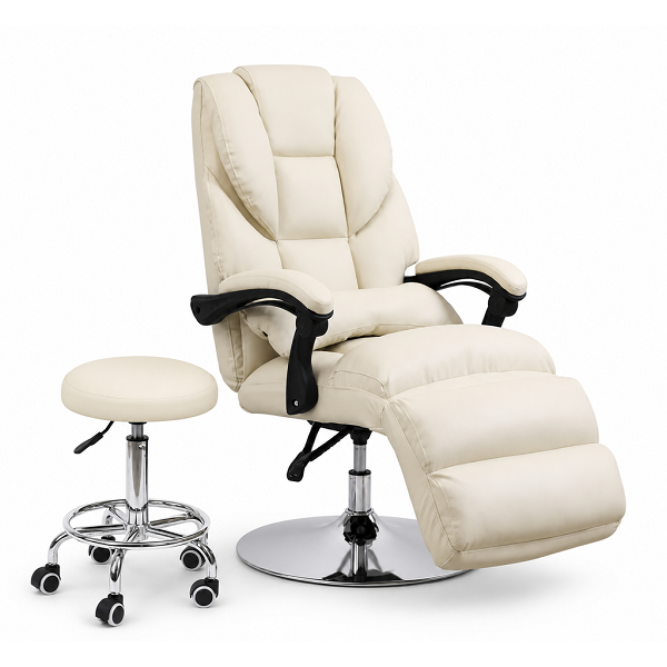 DP-0804 Reclining Lash Chair with Padded Footrest