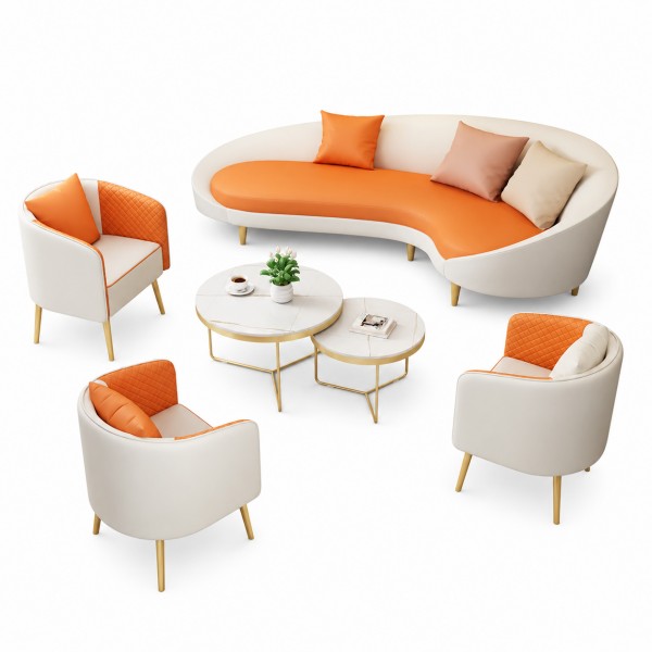 dongpin-bj-9265-salon-waiting-sofa-set-with-coffee-table