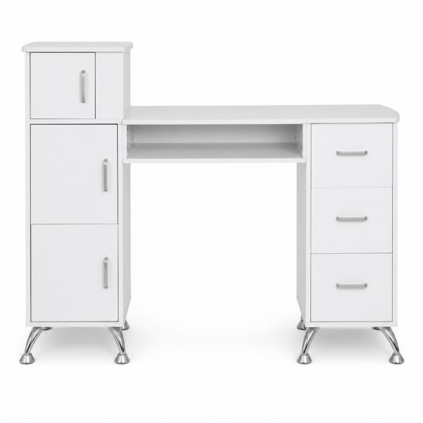 BY-329 Manicure Table with Cabinets and Drawers