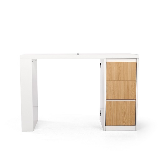 3302 Professional nail technician table with wood accents