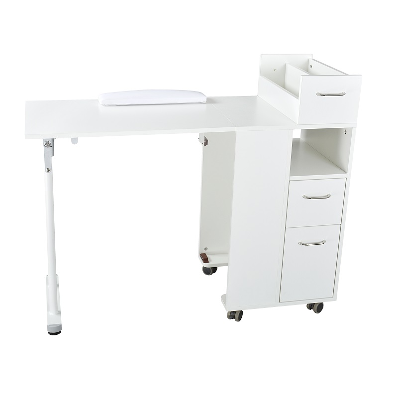 dp-3902-manicure-table-white-foldable-side-panel-open-front