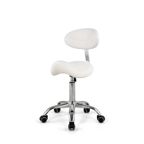 Dongpin 9938 Hydraulic Rolling Stool with Backrest-1