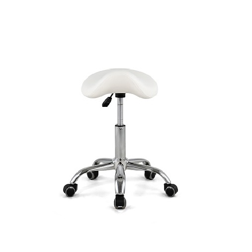 9908 White salon saddle stool