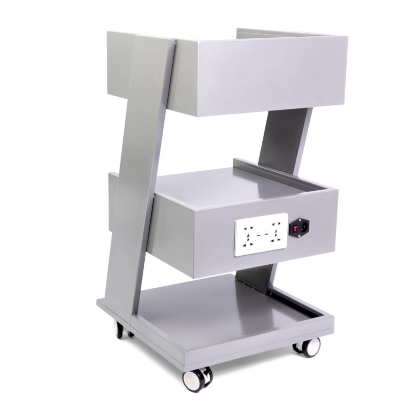 MQ-Y022 Beauty Trolley with Built-In Power Outlet and Locking Casters
