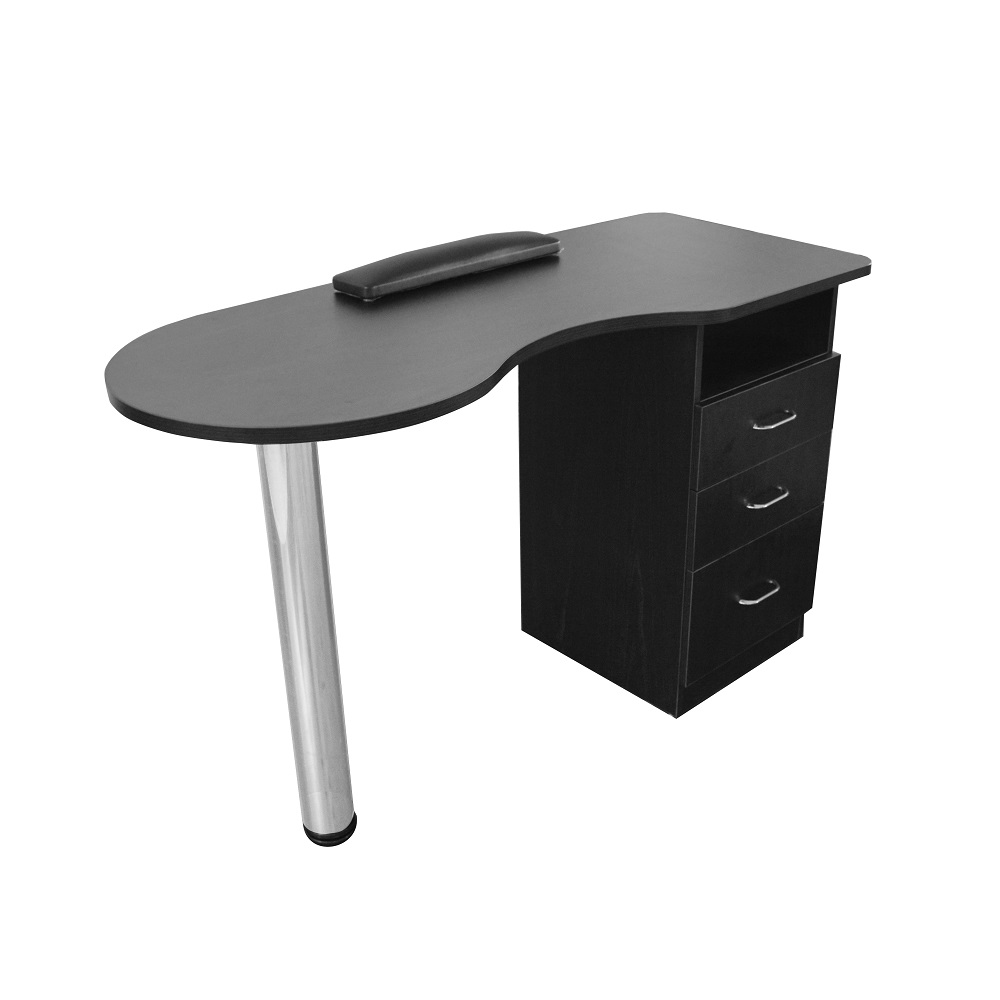 dp-3431-manicure-table-black-angle-view-3-drawers