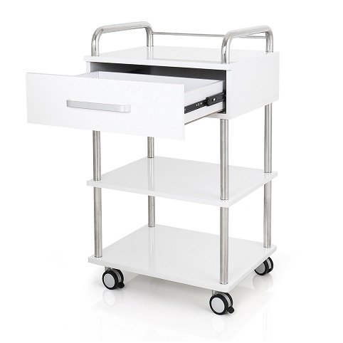dongpin-6050-white-beauty-trolley-with-drawer-for-treatment-room