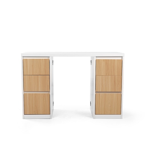 3304 Nail station table with multiple drawers