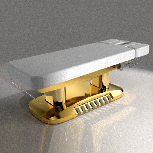  Electric massage table with gold base