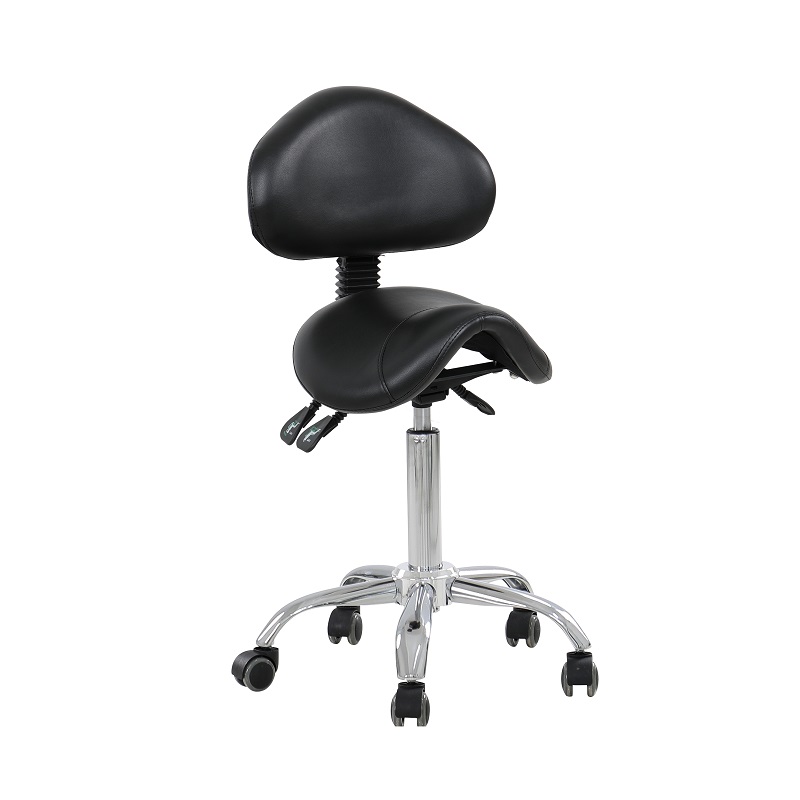 9949 Ergonomic Saddle Stool with Backrest for Salon, Spa & Clinic