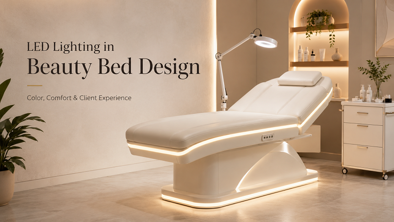 LED Lighting in Beauty Bed Design: How Color, Brightness, and Placement Shape Client Psychology and Experience