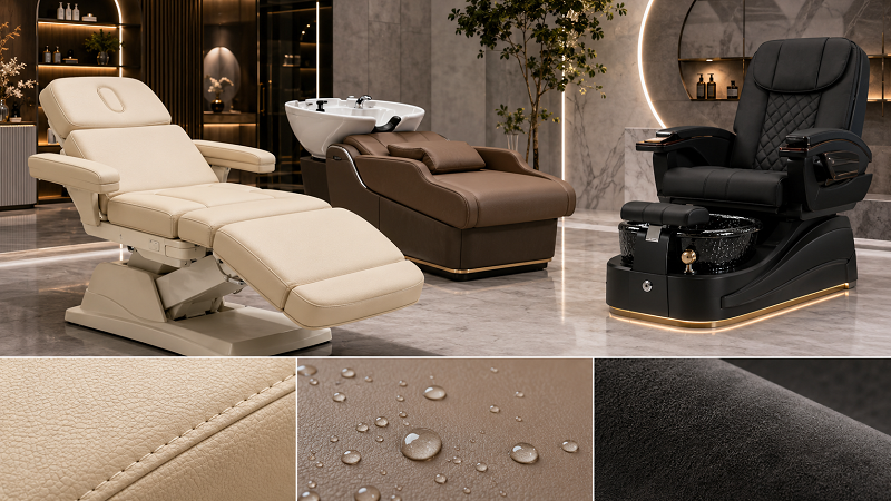 PU Leather vs. PVC vs. Microfiber Leather for Salon Furniture