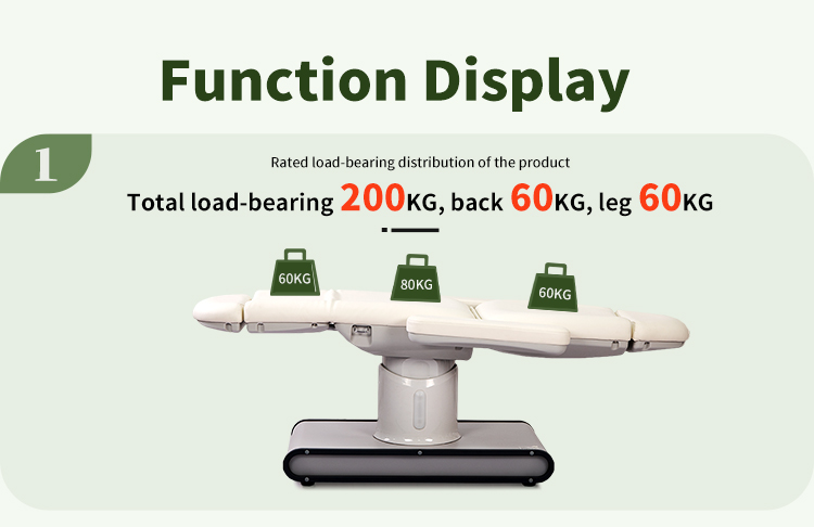 Load-bearing capacity of DP-L435 electric spa bed with 200kg max load