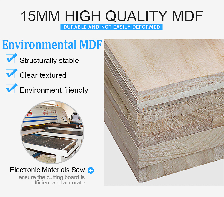 15mm MDF material for DP-3468 manicure desk, durable and eco-friendly