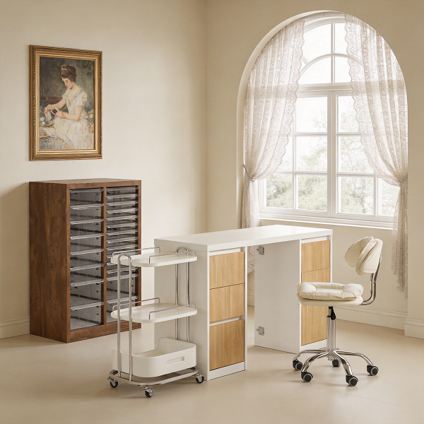 Professional French Country Nail Salon Furniture Set.png