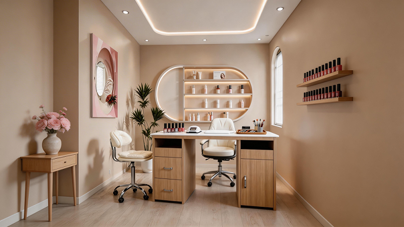 Fixed Nail Table vs Foldable Nail Table Which One Is Better for Your Salon sence picture.png