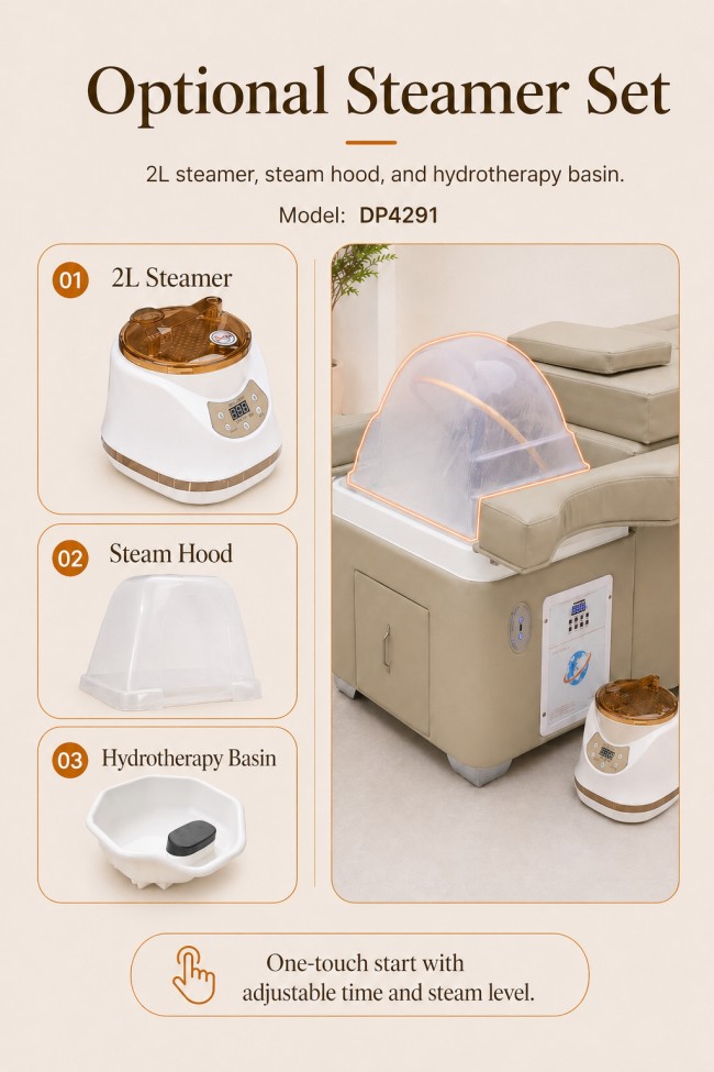 Dongpin DP4291 water circulation head spa bed for factory direct orders