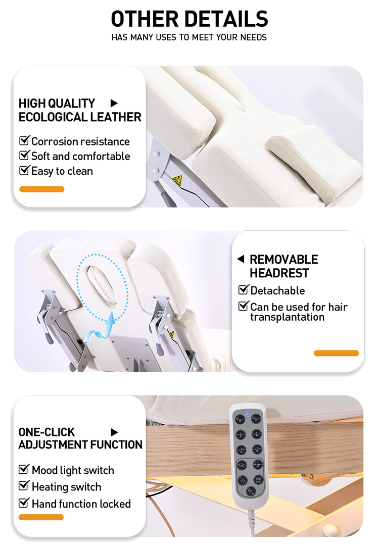Dongpin Electric Spa Bed Remote Control Function - One Click Adjustment System DP-G042MF Dongpin DP-G042MF electric spa bed hand control system with one click adjustment heating switch and lock function