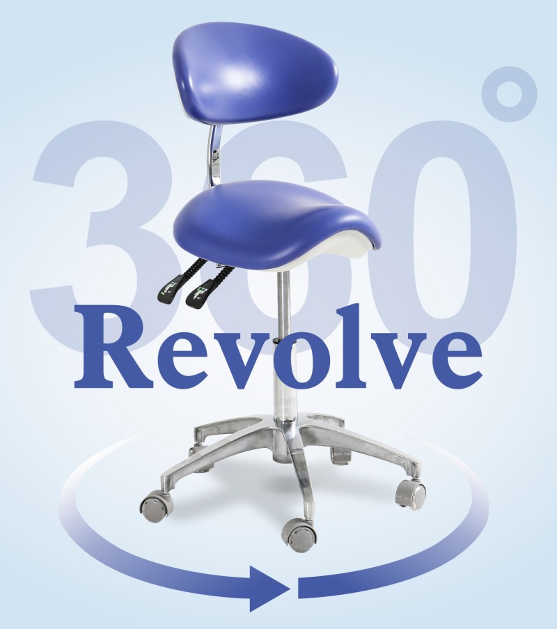 DP-Y925 doctor chair with 360-degree seat rotation and a five-caster base